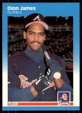 1987 Fleer Update Glossy Dion James Milwaukee Brewers #584