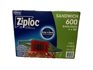ZIPLOC 600 CT. GRIP' N SEAL SANDWICH BAGS - Picture 1 of 3
