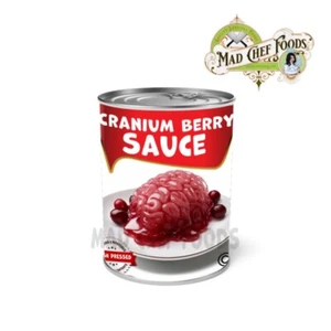DIVERTIDA NAVIDAD Salsa de Berry de Cráneo Etiqueta MATERIAL DE MEDIA Broma Regalo Santa - Imagen 1 de 3