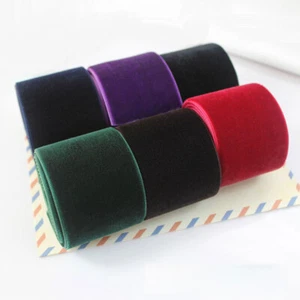 Velvet Ribbon 50mm Wide Bow Sew Bundle Pack Roll Christmas Tree Wreath Gift Wrap - Picture 1 of 15