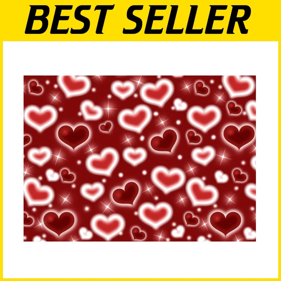 轻量级10x8英尺乙烯基心形背景适合DIY和肖像摄影 — 第 1/4 张图片