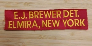 EJ Brewer DET. Parche de corte áspero Elmira NY - Imagen 1 de 4