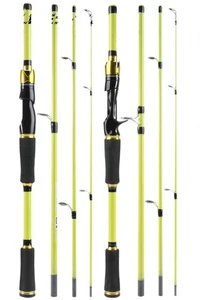 Tragbare Angelrute Kohlefaser Spinn Castingrute Reiserute Fast Action - Bild 1 von 20