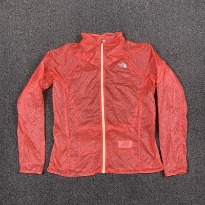 Chaqueta cortavientos The North Face para mujer roja con cremallera completa talla grande Foto 1 de 4