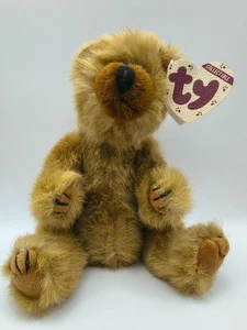 1993 Ty Attic Treasures Beanie Babies CODY Brown Plush Bear w/Tags Jointed (8") - Picture 1 of 8