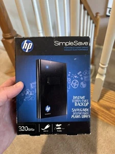 HP SimpleSave 320GB Portable Hard Drive-New SEALED In Box - Photo 1/10