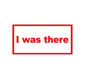 I WAS THERE Vinyl Decal Sticker Vinyl Bumper Car Bottle Laptop Oasis - Picture 1 of 1