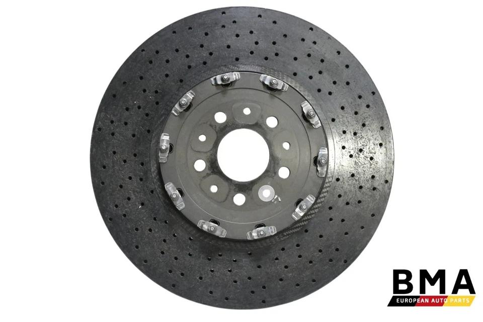 Rotor de freno delantero de cerámica de carbono Ferrari 599 GTB F141 225853 2007-2011 FABRICANTE DE EQUIPOS ORIGINALES Foto 1 de 4