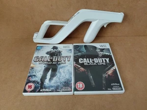 Call of Duty: World at War & COD: Black Ops Bundle + Zapper Gun (Nintendo Wii) - Picture 1 of 4