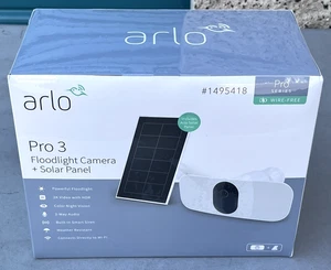 New Arlo Pro Series 3 Floodlight Camera + Solar Panel Wireless #1495418 Security - Picture 1 of 5