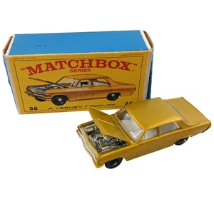 Matchbox Nr. 36 Opel Diplomat Lesney Die-Cast Auto mit Originalkarton England Vintage - Bild 1 von 13