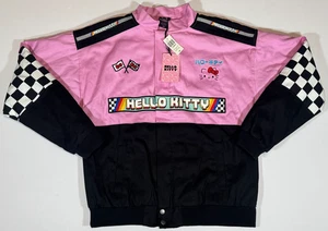 Hello Kitty x Sanrio Pink Racing Jacket Damen Gr. Small Oversized Jacke Neu mit Etikett - Bild 1 von 20