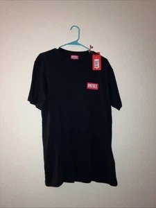 Camiseta Diesel Essentials Jacquard Rojo Logo Parche Hombre Talla XL Nueva Con Etiquetas - Imagen 1 de 7