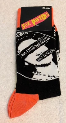 Sex Pistols God Save The Queen Rock Off Bravado Banda Música Calcetines Nuevos en Paquete Foto 1 de 2