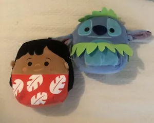 Zwei Disney Squishmallow Lilo & Stitch 8 Zoll Plüschtier Kellytoy 2024 Neu mit Etikett Geschenk Weihnachten - Bild 1 von 4