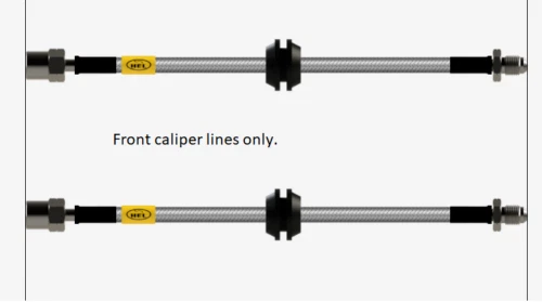 FRONT HEL Conversion Brake Lines Hoses For BMW 3 Series E46 TO F80 M3 calipers - Image 1 of 2