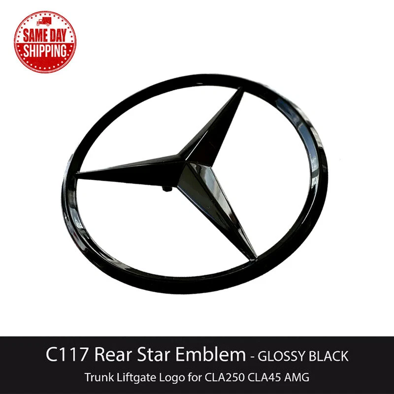 Emblema maletero trasero negro brillante para Mercedes Benz C117 W117 CLA 2013-19 Foto 1 de 4
