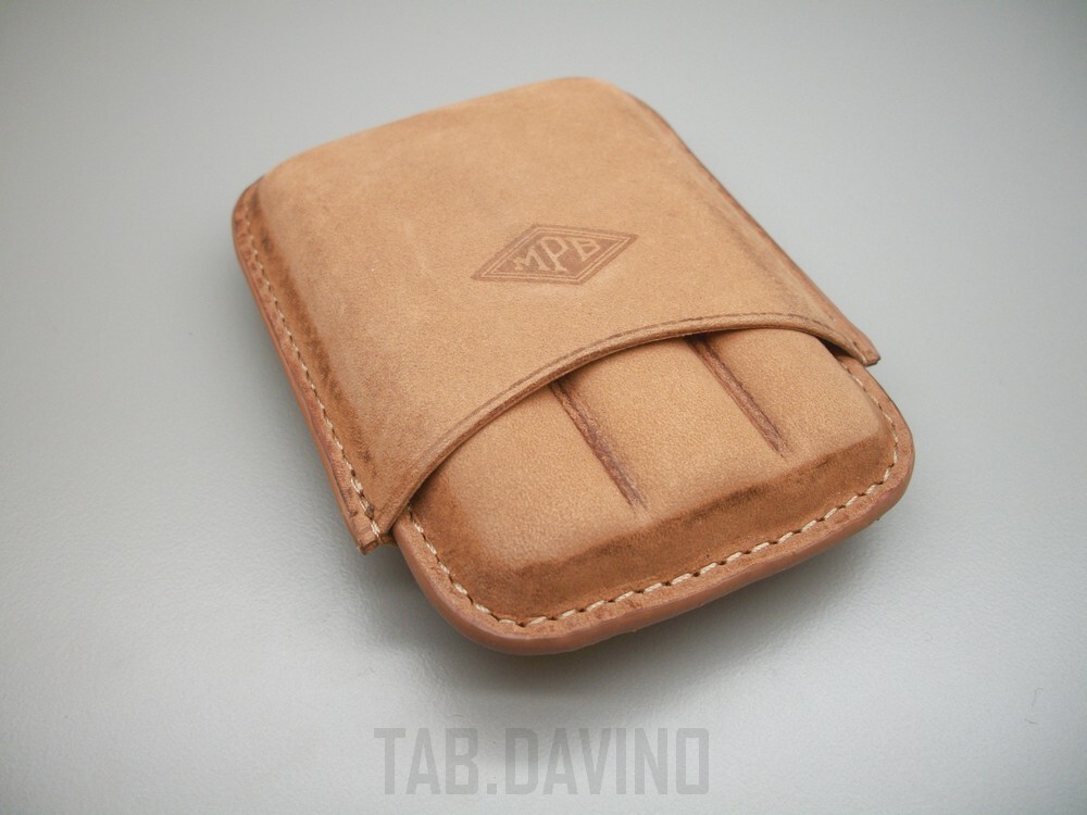 Portasigari Egoist In Vera Pelle - Nero, Per 4 Sigari Ammezzati, 14 Cm, Design Italiano - Foto 5