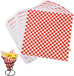 Waxed Deli Paper Sheets 12 * 12 Inch, 100 Pcs Food Basket Liners for Sandwiches, - Picture 1 of 7