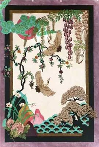 Hand made Anthropologie viscos rug for living room rug office decor garden - Picture 1 of 5