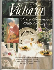 Vintage VICTORIA magazine JUL 1991, Crafts, Home & Garden, Antiques, Fashion - Imagen 1 de 1