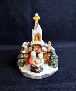 Vintage Reisprodukte Porzellan beleuchtet kompatibel Kirche mit Karolern - Bild 1 von 9