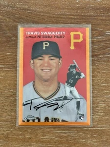 2023 TOPPS CHROME PLATINUM TRAVIS SWAGGERTY #25/25 ORANGE REFRACTOR - Picture 1 of 2