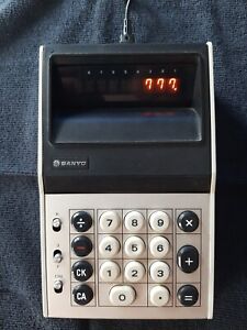 Rare Vintage Sanyo Calculator ICC - 83, in working order (220 volt)