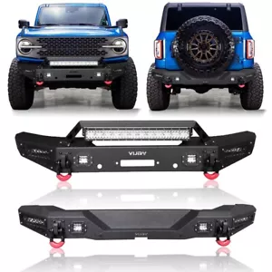 Vijay Fits 2021-2025 Ford Bronco Front and Rear Bumper (Not fit Sports Version) - Picture 1 of 27