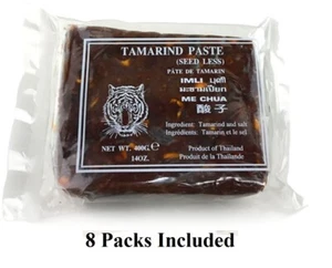 8x14oz Nasse Tamarindenpaste, Saure Tamarindenpaste Kernlos Tamarido Produkt Thailand - Bild 1 von 3