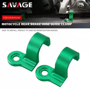 Rear Brake Hose Guide Clamp For KAWASAKI KX250 KX125 KDX 200R KDX 220R/SR - Picture 1 of 9