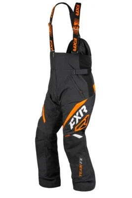 FXR Men's Team FX Snowmobile Pants Bibs Orange  2XL 3XL 220100-1030 CLEARANCE - Image 1 of 3
