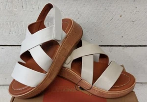 Ladies Heavenly Feet Harper Vegan Friendly Hook & Loop Comfort Wedge Sandals - Picture 1 of 14