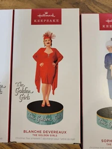 Hallmark Keepsake Golden Girls (Set Of 4) Rose Nylund, Dorothy, Sophia, Blanche - Picture 1 of 9