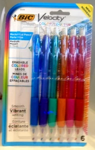 BIC Velocity Mechanical Pencils with Colored Leads, Medium Point 0.7 mm, 6-Count - Picture 1 of 2
