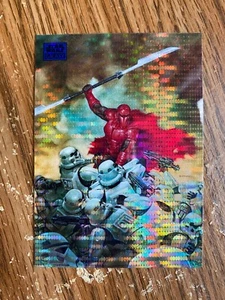 2024 Topps Star Wars Chrome Galaxy 40 THE CRIMSON CRUSADER Blue Sonar 89/199 - Picture 1 of 2