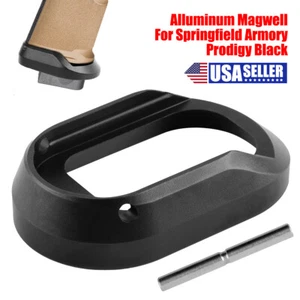 New Flared Magwell for Springfield Armory Prodigy 9mm Anodized Aluminum Black - Picture 1 of 10