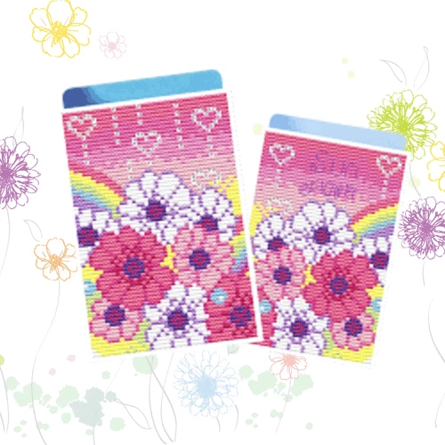 "Sun Flower" Small cross stitch kits (card holder) good for beginner  - Image 1 of 1