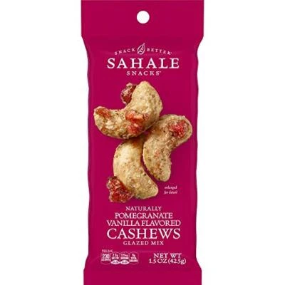 Sahale Snacks Pomegranate Vanilla Cashews Glazed Mix 1.5 Ounce Pack of 18 - Image 1 of 4