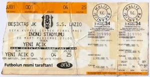 Besiktas - Lazio 2003 UEFA Europa League Cup Match Soccer Football Ticket - Picture 1 of 2