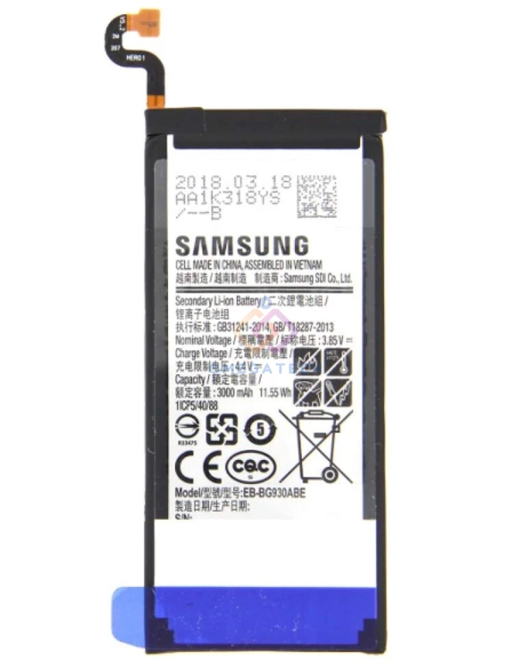 BATTERIA Pila Originale per Samsung Galaxy S7 Sm-G930F 3000MaH EB-BG930ABE