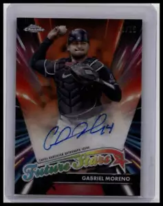 2024 Topps Chrome Future Stars Gabriel Moreno Auto Orange Refractor #03/25 - Picture 1 of 2