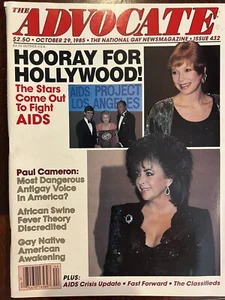 The Advocate National Gay News Magazine October 1985 Hooray for Hollywood! - Picture 1 of 1