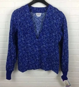 Peaches XS Womens Snow Flake Print Scrub Jacket Style 6555 - Picture 1 of 10