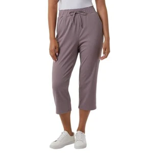 32 Degrees Women Nylon Lux Capri (US, Alpha, Large, Regular, Regular, Purple) - Picture 1 of 6