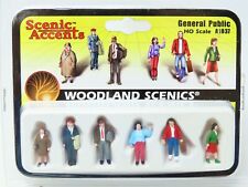 HO Scale Woodland Scenics Scenic Accents #A1837 General Public (Figure Set)