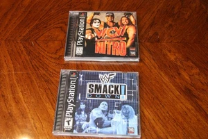 WWF SmackDown & WCW NITRO PlayStation 1 Sony PS1 - Picture 1 of 18