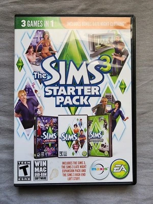 Стартовый пакет The Sims 3: поздняя ночь, высококачественная лофт и базовая игра (ПК/MAC WINDOWS)  - Изображение 1 из 4