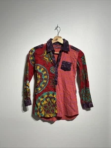 Desigual Kids Size 7/8 Collared Long Sleeve Shirt - VGC - 100% Cotton - Unisex - Picture 1 of 9