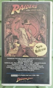 Raiders of the Lost Ark 1981 Vhs Ex-Rental Indiana Jones Watched Works Great. - Picture 1 of 17